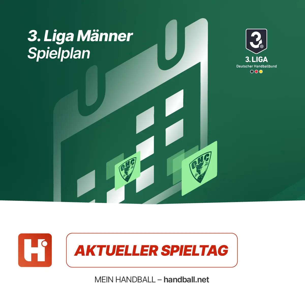 3. Liga Männer Spielpan (3. Liga Deutscher Handballbund - Alle Spiele - mein Handball - handball.net